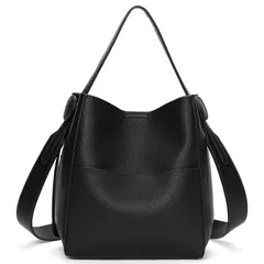 【在庫処分】レディースハンドバッグ 軽量 トートバッグ 大容量 幅広ショルダーストラップ付き [SENDEFN] シンプル 普段使い 人気 通勤 通学 ショルダーバッグ