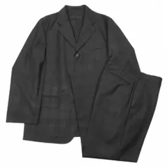 新品同様 COMME des GARCONS HOMME コムデギャルソンオム 田中オム シャドウチェック セットアップ スーツ ジャケット ヴィンテージ M 黒 メンズ 古着 中古 USED