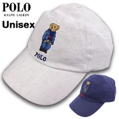 ラルフローレン ポロベア キャップ レディース メンズ polo bear Ralph Lauren PT0149 リネン 麻 帽子 白 紺 2026春 新作