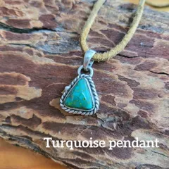 rym-312 オービルジャックターコイズ ペンダント トップ  Silver925 インディアンスタイル ジュエリー ギフト ナバホ ギフト