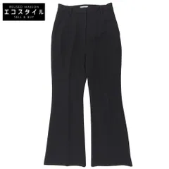 CLANE クラネ センタープレス スリムj フレアパンツ ボトムス レディース ブラック 2 17110-7022 24AW 2