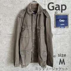 【USED】US 古着 GAP M65風 フィールドジャケット M カーキ ミリタリージャケット USA古着 アメカジ メンズ  ライトアウター ミリタリー ジャケット アウター ダメージあり アメリカ古着のサムネイル