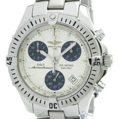 Breitling Colt Chrono Ocean Stainless Steel Quartz Men's Watch A53050 (Exterior polished)