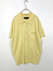 ZARA ザラ 9598/047/300 ポロ ニット プルオーバー sizeL/黄 ■■レディース