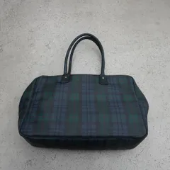 正規 PORTER ポーター B JIRUSHI YOSHIDA B印 ヨシダ チェック柄 ハンド ボストン バック 吉田カバン 緑 グリーン 本物 643Q★2
