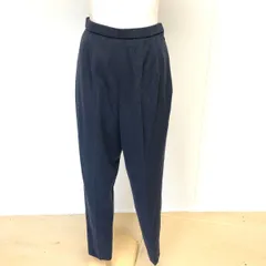[値下げ交渉歓迎] ユニバース ウール100% シーズンレス タックパンツ ネイビー B-173