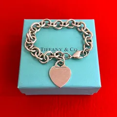 極 美品 TIFFANY&Co. ティファニー リターントゥ ハートタグ シルバー925 チェーン ブレスレット アクセサリー シルバー 23268