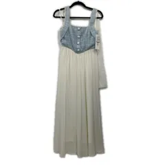 【姫路東店】 中古 Lily Brown | リリーブラウン ワンピース ツイードコンビホルターネックワンピース LWFO254805 2025S/S  ブルー サイズ：1 【112】