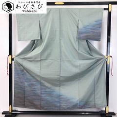 未使用品 逸品！！ 皆川月華作 小紋 荒波に花柄 着物スキ倶楽部