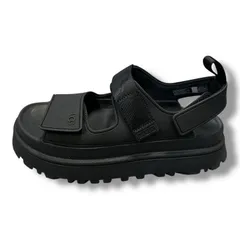 参考上代17600円 未使用品 UGG GOLDENGLOW SANDALS ゴールデングロウサンダル 厚底サンダル 靴 アグ 1152685 ブラック 8 25㎝ 1347A1