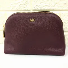 MICHAEL KORS マイケルコース　ポーチ　ワインレッド　レザー　インドネシア製