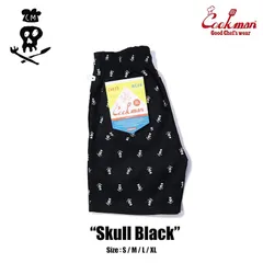 Cookman Chef Pants Short Skull Black