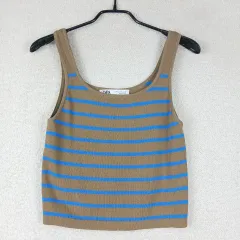 ZARA ザラ レディース ショート ニットトップス (M)
