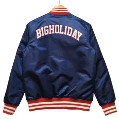 TMT ティーエムティー × CHAMPION チャンピオン ロゴプリント ナイロン スタジャン ネイビー サイズM 正規品 / 53054