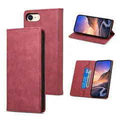 iphone8 第2世代 iphone7 スマホケース 第3世代 携帯カバー レザー SE 可愛い 人気 SE 汚れに強い 快適な手触り iPhone マグネット式 カード収納 iPhone スタンド機能 se 耐衝撃 4.7インチ対応 EUMADOVE ケー