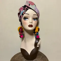 オープン記念セール　和柄　1点もの　クロスヘアターバン　ヘアバンド