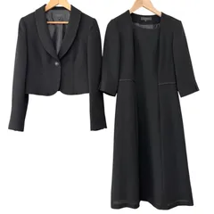   polepine  ポールパイン　ブラックフォーマル　ジャケット　ワンピース　喪服　ブラック　黒　レディース　サイズ7号【Z1804】