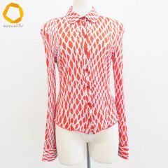 美品✨MISSONIミッソーニ☆オレンジタグマルチカラーメッシュシャツ 