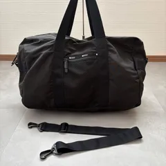 美品 LeSportsac レスポートサック PACKABLE WEEKENDER ボストンバッグ ブラック 黒 2WAY パッカブル 軽量 旅行 大容量