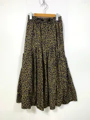 CIAOPANIC TYPY チャオパニックティピー TYZ1022301A0003 ドロスト ギャザー ボリューム ロング スカート sizeONE/茶 ■■レディース