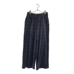 【美品】  marka / マーカ | 2025AW | ベロア 総柄 ドローストリング トラックパンツ | 1 | WALL CLOTH | メンズ