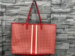 TORY BURCH トートバッグ／モノグラム／RED バッグ