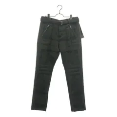 【美品】  sacai / サカイ | × Dr. Woo ウール バンダナプリント 裾ジップ テーパード パンツ | 2 | カーキ/ブラック | メンズ