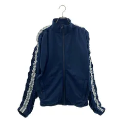【美品】  Martine Rose / マーティンローズ | Stripe Ruched Track Jacket サイドライン ギャザー トラックジャケット | M | ネイビー | レディース