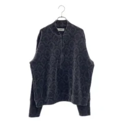 【美品】  marka / マーカ | 2025AW | ベロア 総柄 ハーフジップ プルオーバー | 2 | WALL CLOTH | メンズ