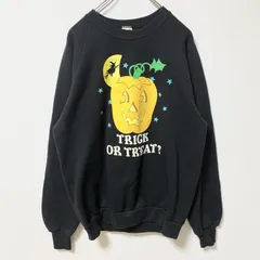 古着 used　80s～　JERZEES 　長袖ラグランスリーブプリントスウェット　トレーナー　ヴィンテージ　黒　XLサイズ【値引き交渉OK！】