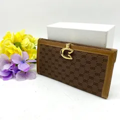 オールドグッチ 長財布 2つ折りマイクロGG 札入れ カードケース ふくさ GB195