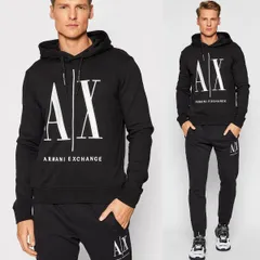 2 ARMANI EXCHANGE アルマーニ エクスチェンジ 8NZMPC ZJ1ZZ 1200 ブラック パーカー フーディのサムネイル