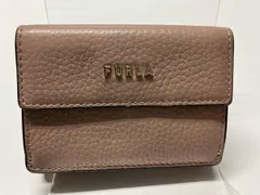FURLA バビロン 三つ折財布 ピンクベージュ コンパクトウォレット