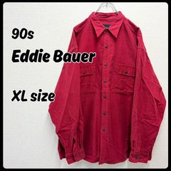 90s エディーバウアー（XL）フランネルシャツ＊オンブレチェック