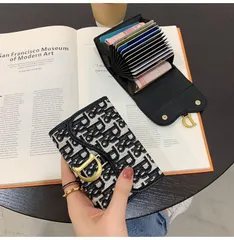 【SNS話題】カードケース★コンパクト★オシャレで可愛い★レディース★ブラック