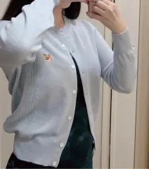 メゾンキツネ スカイブルー カーディガン M