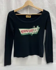 HYSTERIC GLAMOUR TASTY TREATSヒステリックグラマー テイスティートリーツ 長袖チビTシャツ 01233CL01 フリーサイズ ブラック 