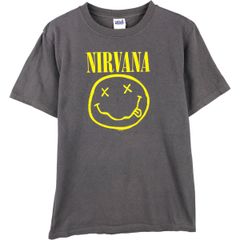 NIRVANA ニルヴァーナ 00s anvil 青タグ スマイル Tシャツ M - メルカリ