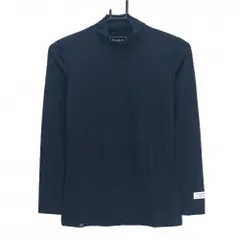 【新品】パーリーゲイツ ハイネックインナーシャツ ネイビー ロゴ白 メッシュ風生地 レディース 0(S) ゴルフウェア PEARLY GATES