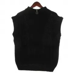 トラッゾドンナ Torrazzo Donna ニット セーター ノースリーブ ブラック 251111E