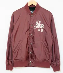 【中古】 SCHOTT メンズスタジャン S SCHOTT/ナイロン/スタジャン/S/茶 ブラウン/3172008