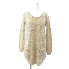 スピック&スパン Spick&Span ニット チュニック ウール ベージュ レオパード柄 /IU
