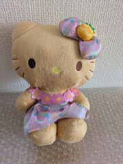2011年 ハローキティ 日焼け ぬいぐるみ マスコット レトロ 当時物