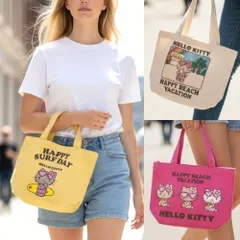 日焼けキティ ミニランチバッグ ミニトート ハンドバッグ ハローキティ サンリオ Hello Kitty ハワイアン バッグ ハワイアン雑貨