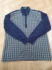 チェック長袖Tシャツ