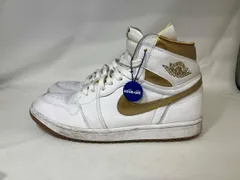 NIKE ナイキ Air Jordan 1 Retro High OG 29cm ホワイト&ゴールド 白&金 FD2596-107 メンズ 替え紐付き 汚れ有り ハイカット
