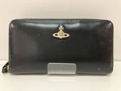 VIVIENNE WESTWOOD ヴィヴィアンウエストウッド  長財布 ブラック レザー オーブ 