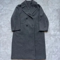 ZARA ザラ ダブルブレスト ロングコート グレー オーバーサイズ