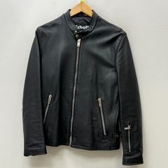 SCHOTT×EDIFICE 別注スナップボタンレザーカーディガン - メルカリ