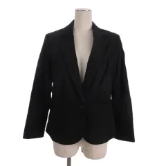 ニューヨーカー NEWYORKER テーラード ジャケット コットン 総裏 13 ブラック